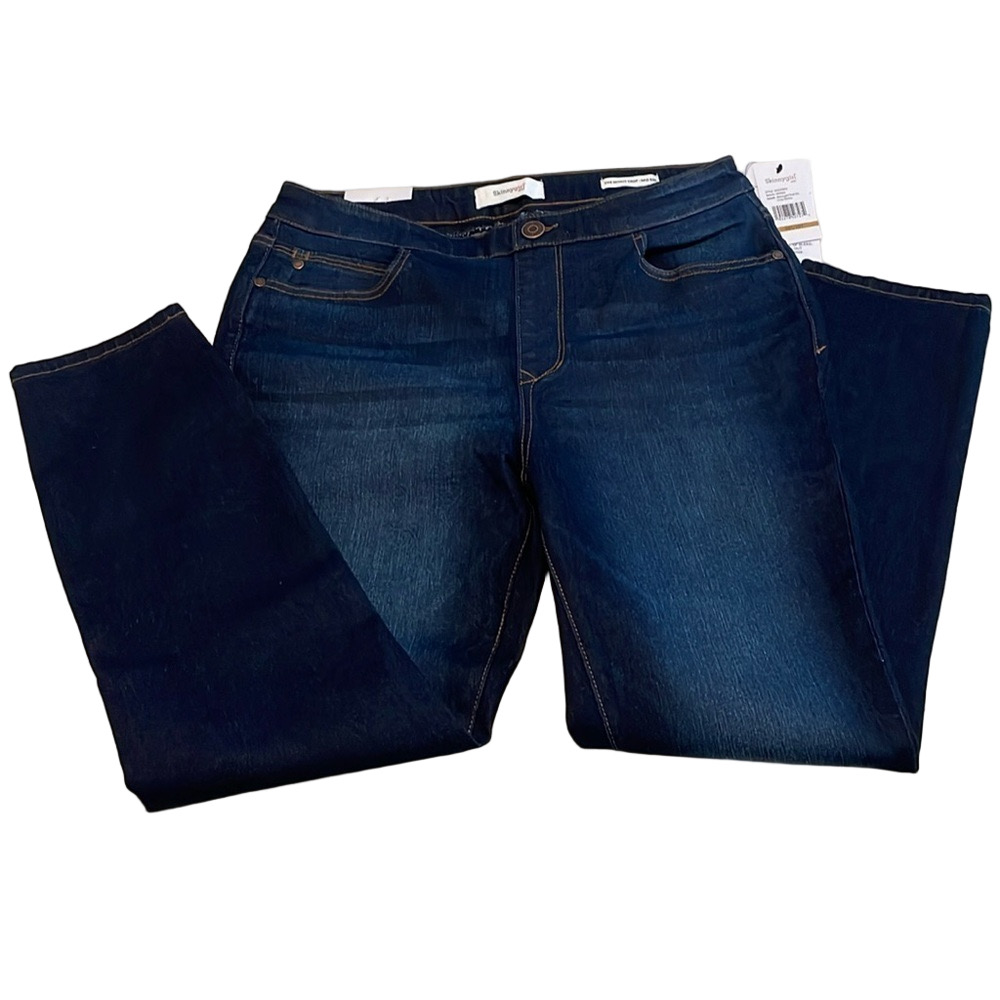 SKINNYGIRL Petite Pull-on Mid-Rise The Skinny Crop, Women’s 31P, Blue